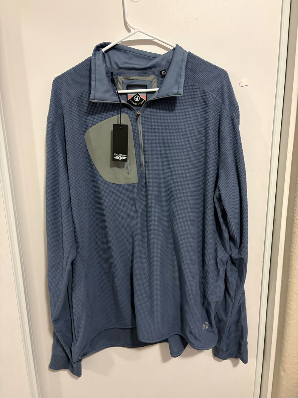 NWT Mens Straight Down Baseline Pullover, Size 2XL, Color: Slate Blue